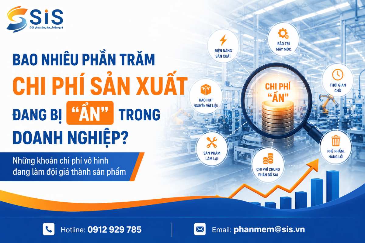 Bao nhiêu phần trăm chi phí sản xuất đang bị ẩn trong doanh nghiệp?