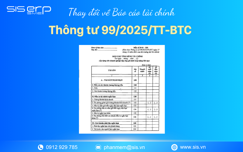 Những thay đổi quan trọng về Báo cáo tài chính theo Thông tư 99/2025/TT-BTC