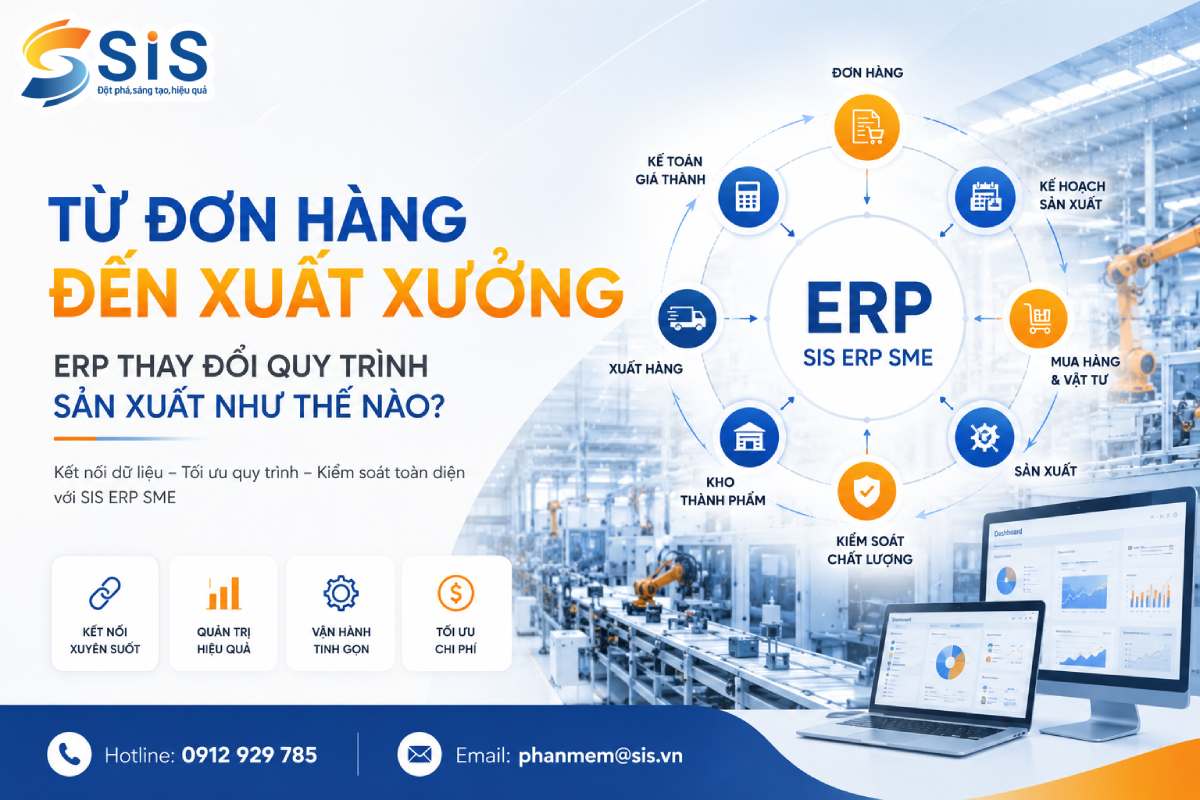 Từ đơn hàng đến xuất xưởng: ERP thay đổi quy trình sản xuất như thế nào?